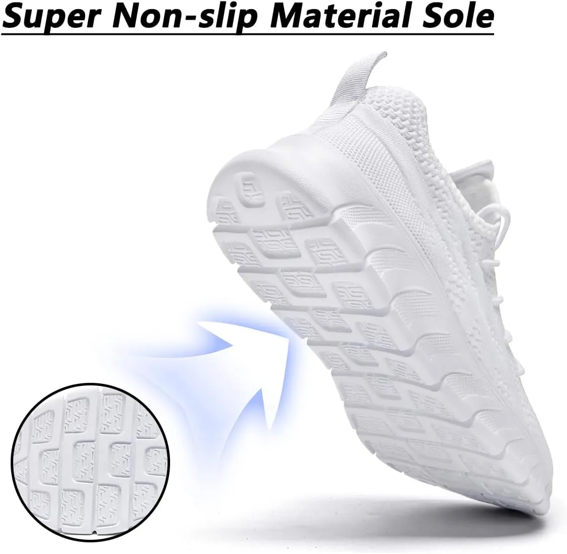 Men's Shoes Running Road Walking Sneakers Sports Athletic Workout Gym Shoes Casual Comfortable Breathable Fashion