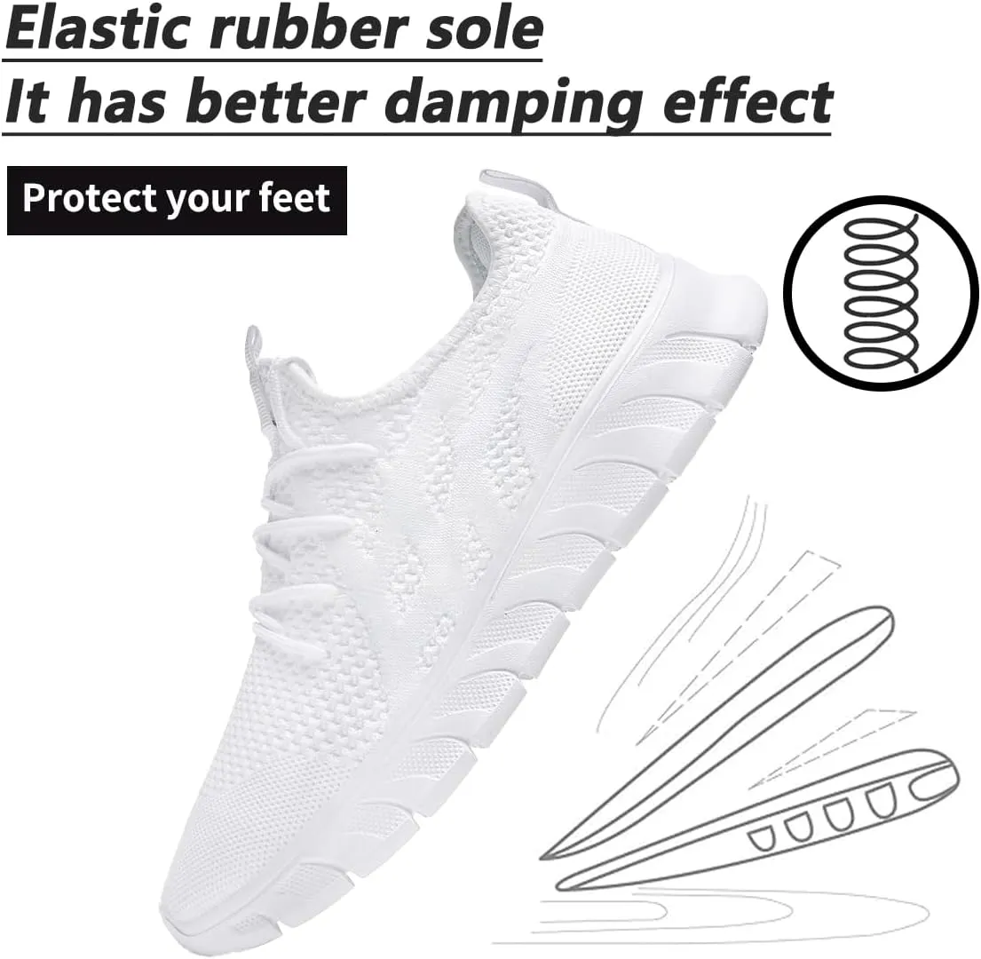 Men's Shoes Running Road Walking Sneakers Sports Athletic Workout Gym Shoes Casual Comfortable Breathable Fashion