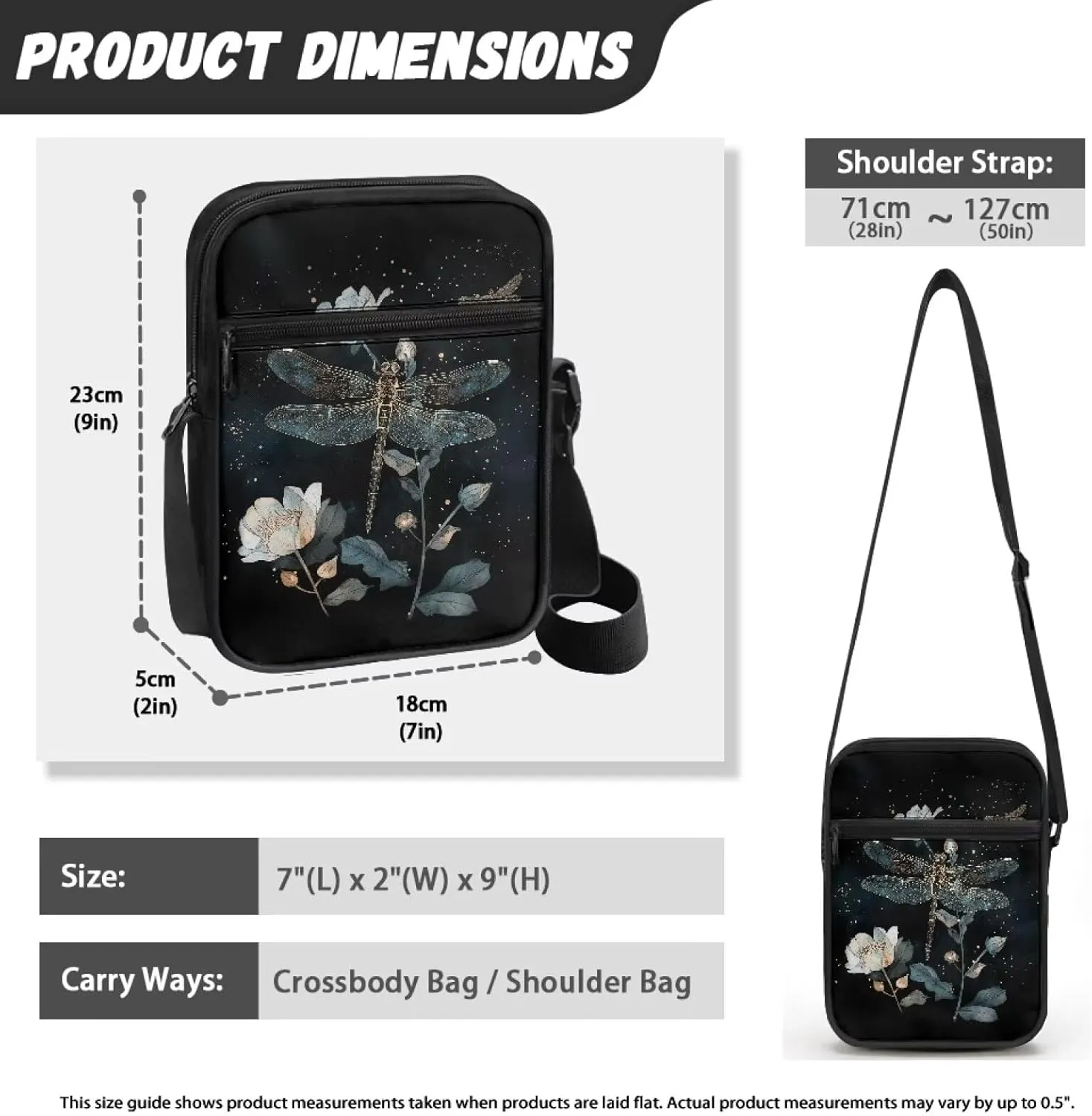 Messenger Bag for Women Crossbody Cell Phone Purse Small Shoulder Pouch for Outdoor