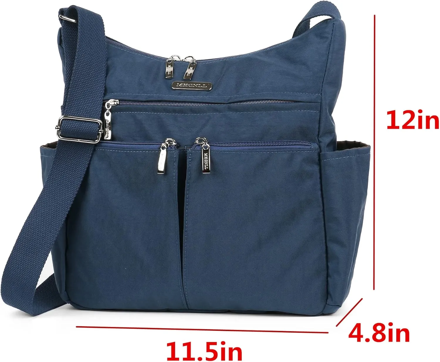 MHCNLL Anti Theft Crossbody Purse RFID Women Nylon Waterproof Lightweight Shoulder Bag