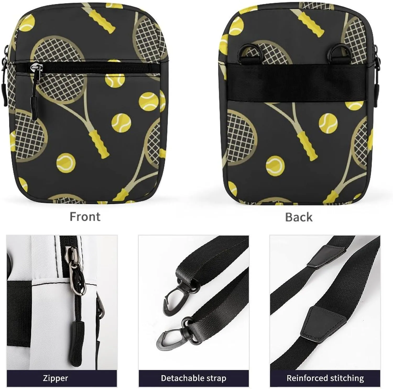 Mini Crossbody Bag for Women, Waterproof Zipper Shoulder Bag Casual Cell Phone Purse Travel Pouch