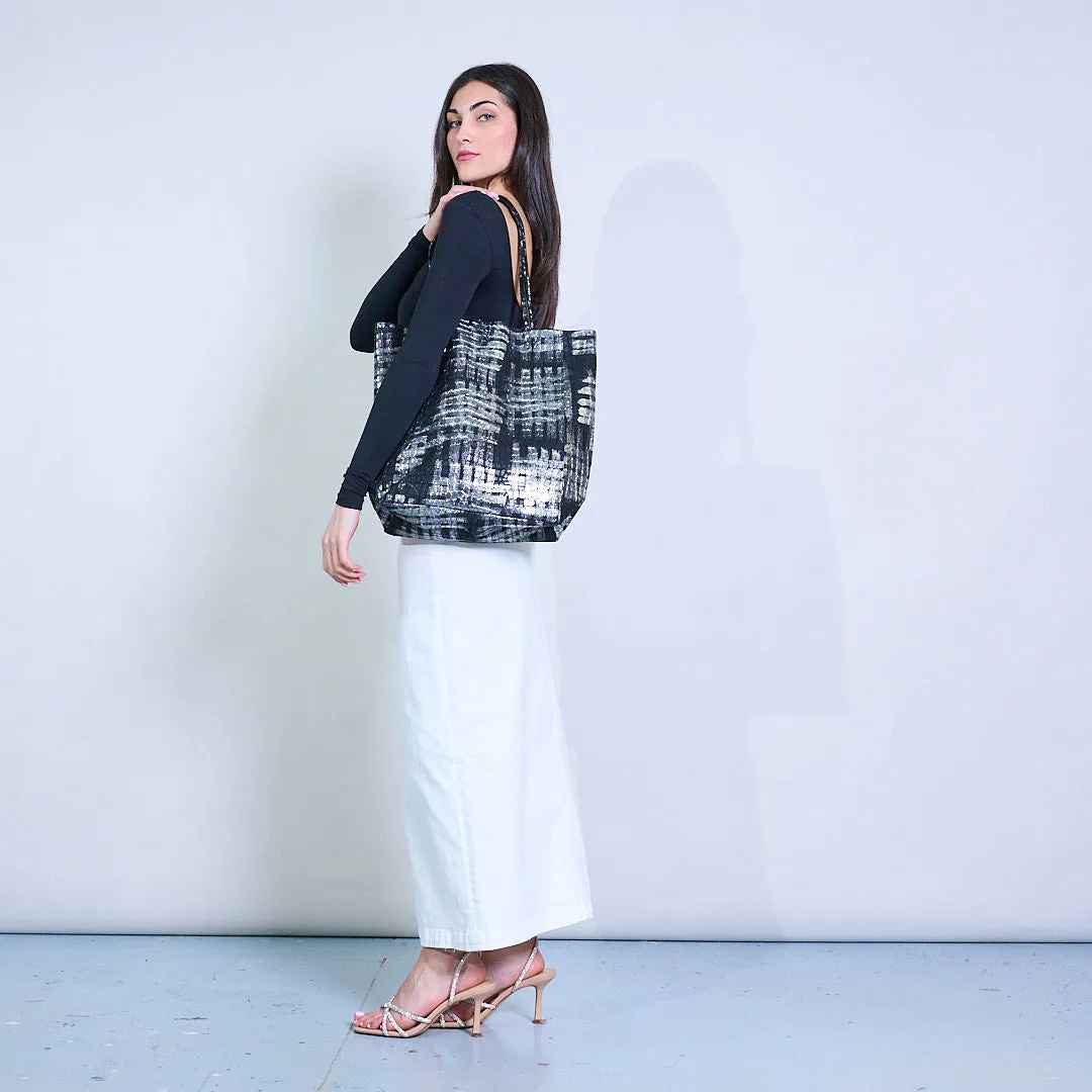 Mini metallic croc-textured crossbody sling clutch bag with detachable pouches wholesale