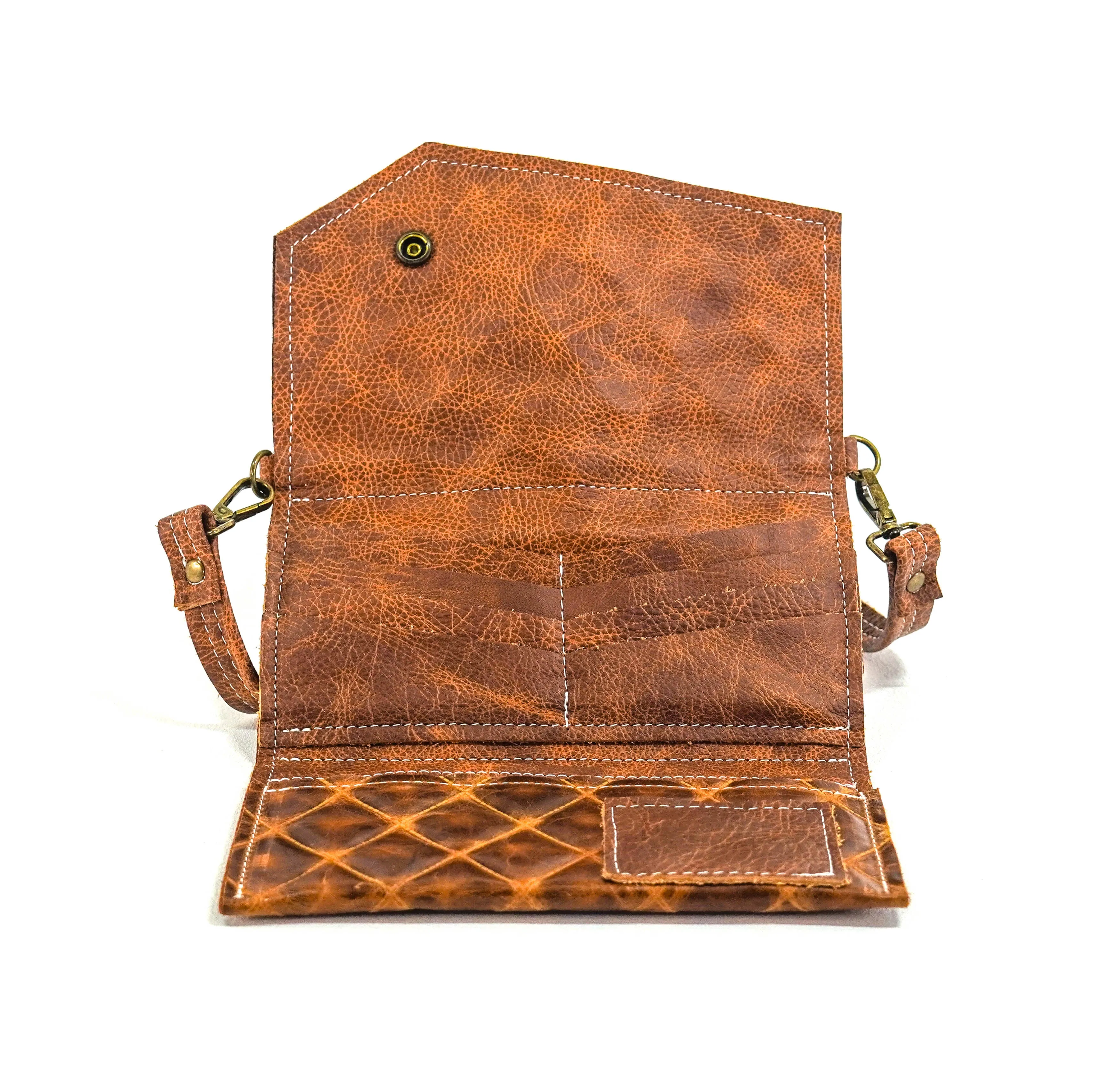 Miranda - All Embossed w/ Caramel Diamond Stitch