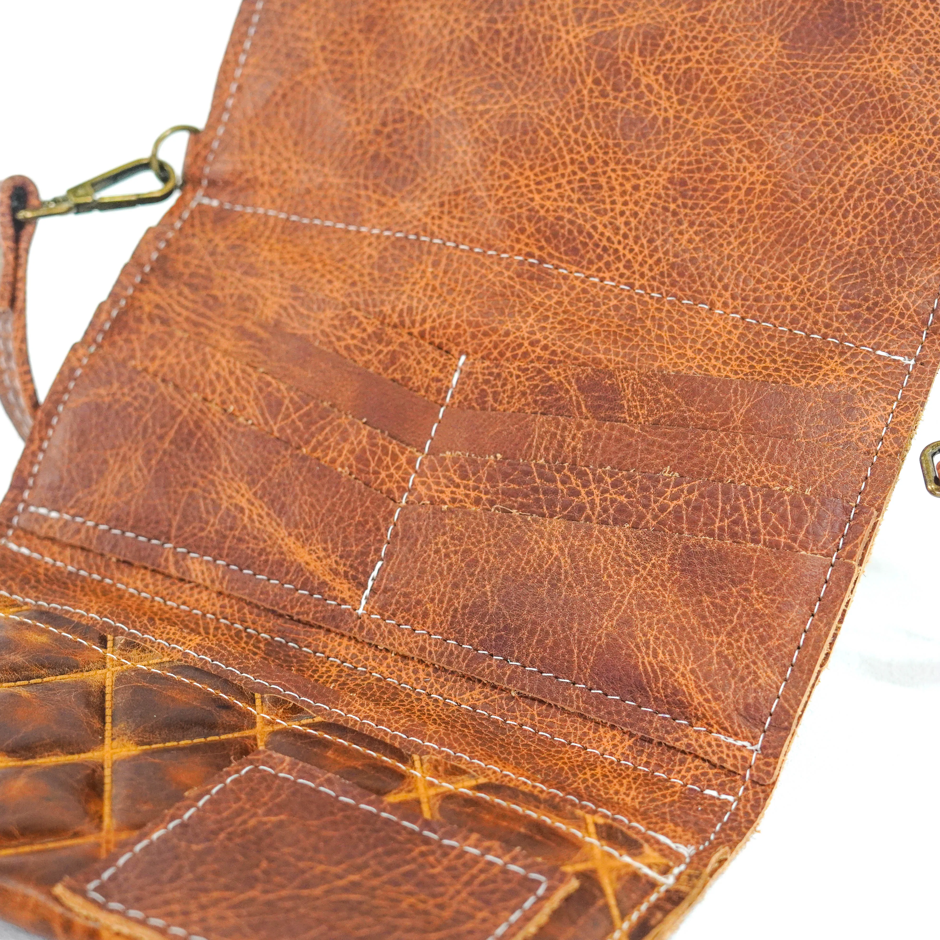 Miranda - All Embossed w/ Caramel Diamond Stitch