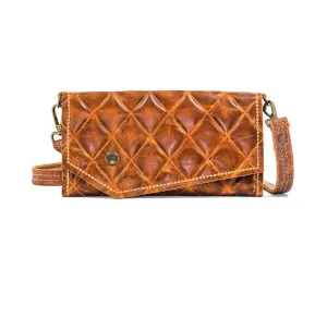 Miranda - All Embossed w/ Caramel Diamond Stitch