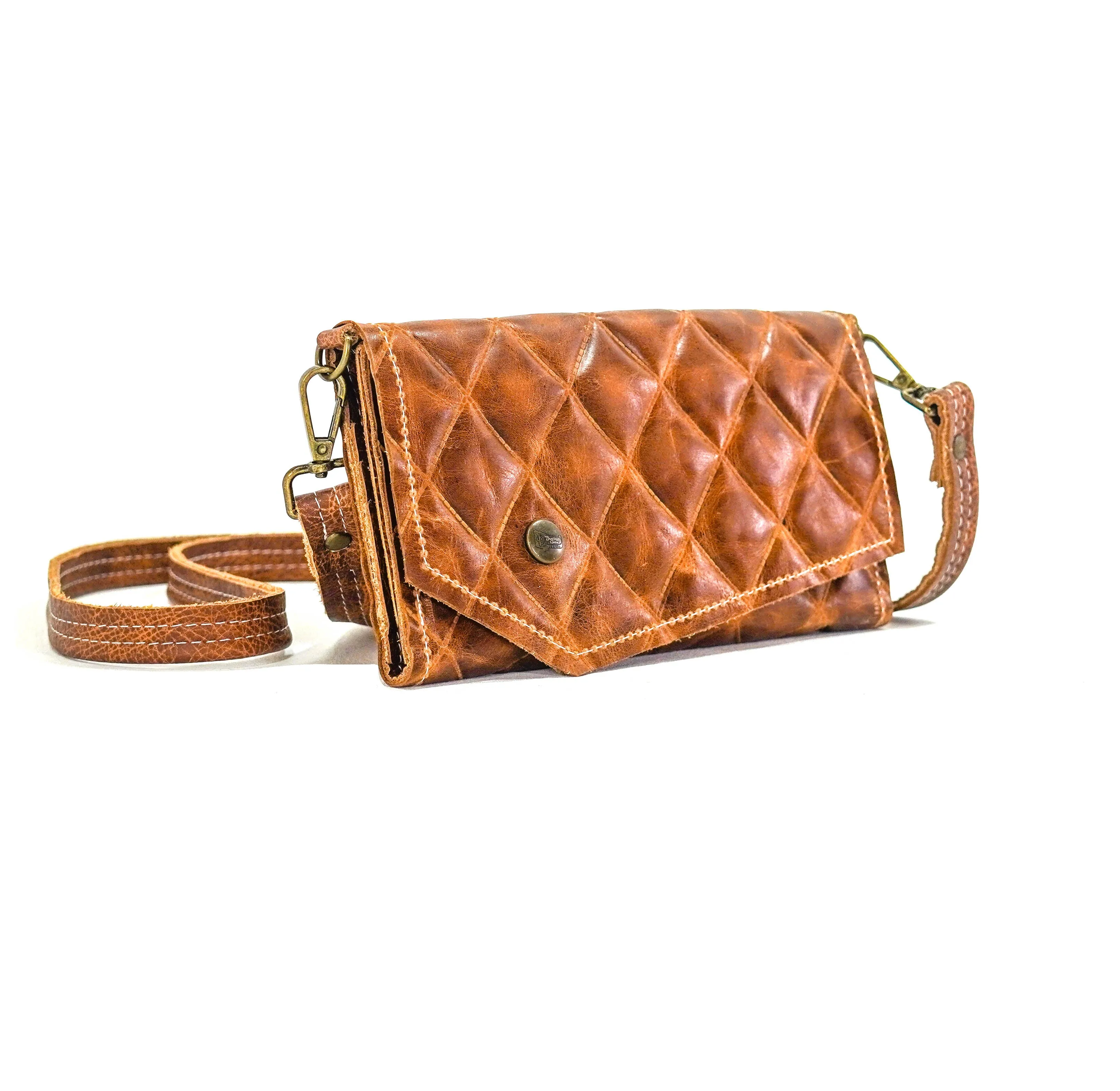 Miranda - All Embossed w/ Caramel Diamond Stitch