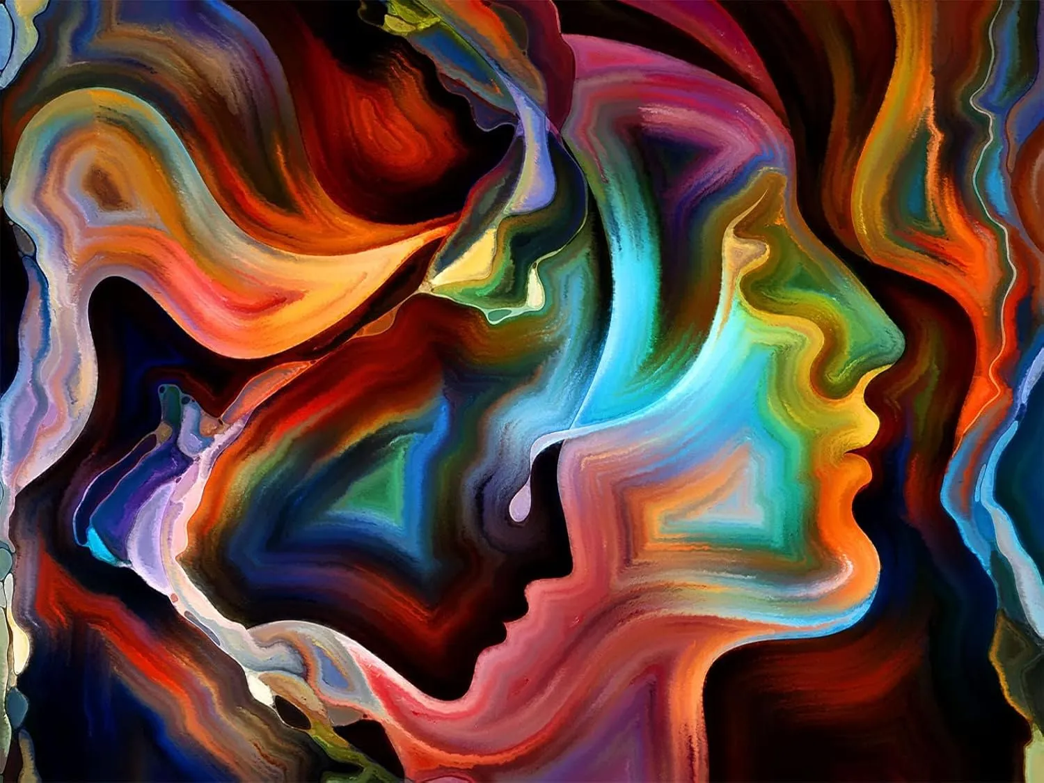 MISITU 1000 Pieces Jigsaw Puzzles for Adults Impossible Difficult Challenging Hard Puzzles Abstract Face Puzzle Art Jigsaw Puzzle Birthday Graduation Home Decoration 28 x 20 inch
