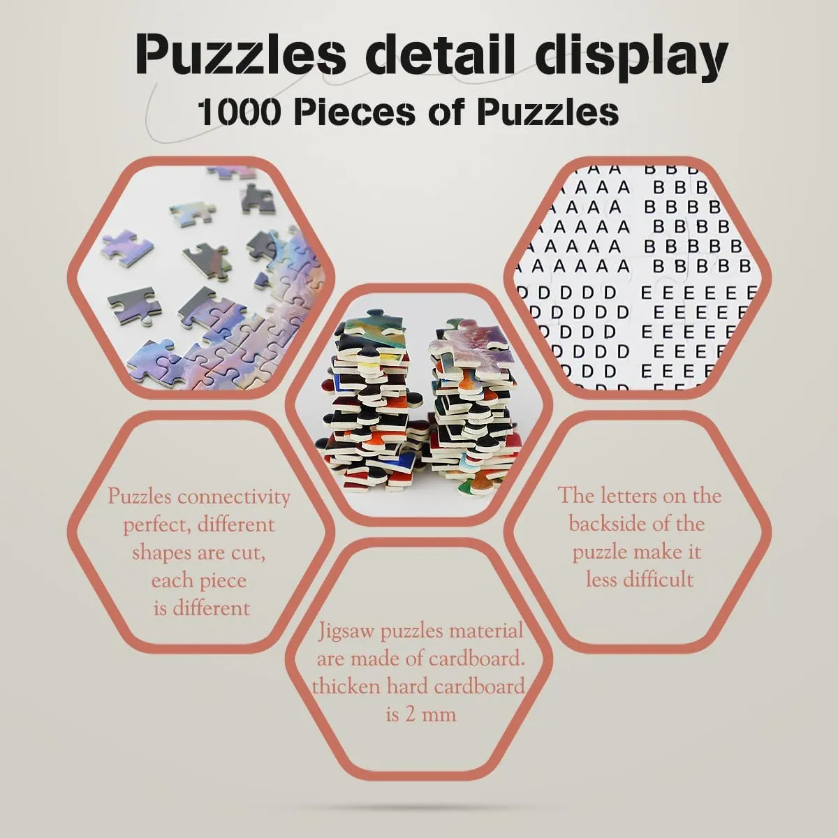 MISITU 1000 Pieces Jigsaw Puzzles for Adults Impossible Difficult Challenging Hard Puzzles Abstract Face Puzzle Art Jigsaw Puzzle Birthday Graduation Home Decoration 28 x 20 inch