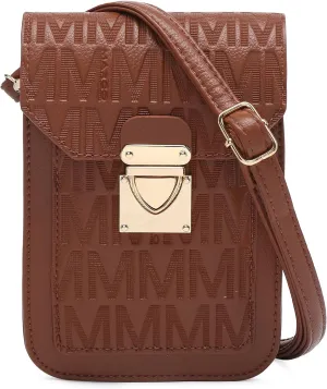 MKP Women Fashion Signature Lightweight Cute Small Crossbody Bags Cell Phone Purse Wallet Shoulder Bag With Snap Closure