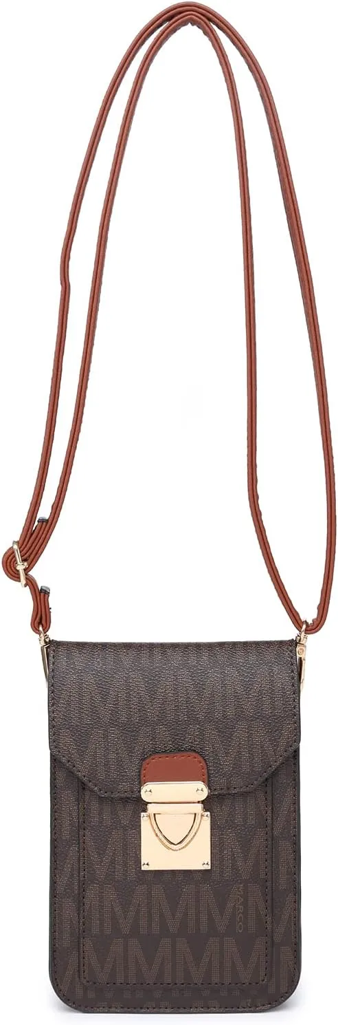 MKP Women Fashion Signature Lightweight Cute Small Crossbody Bags Cell Phone Purse Wallet Shoulder Bag With Snap Closure