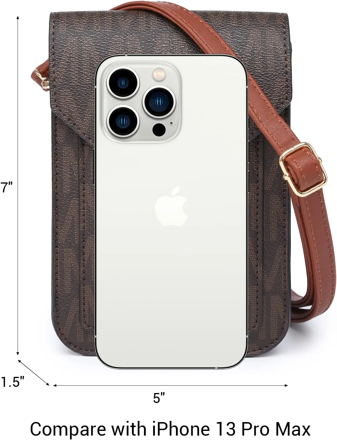 MKP Women Fashion Signature Lightweight Cute Small Crossbody Bags Cell Phone Purse Wallet Shoulder Bag With Snap Closure