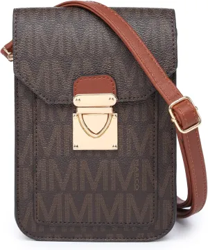 MKP Women Fashion Signature Lightweight Cute Small Crossbody Bags Cell Phone Purse Wallet Shoulder Bag With Snap Closure