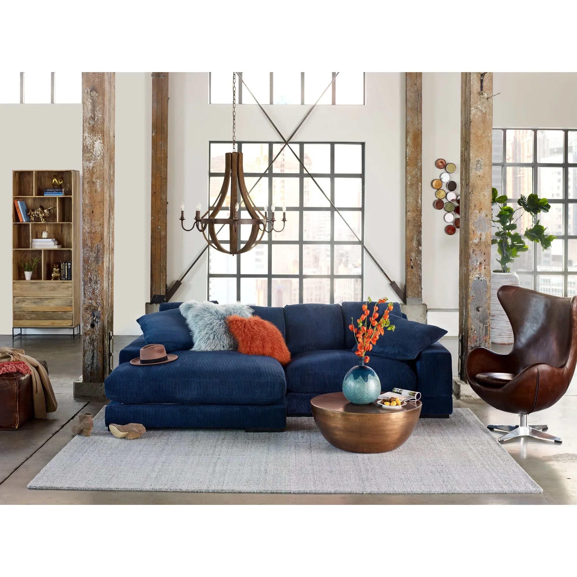 Modern Mango Wood Storage Unit