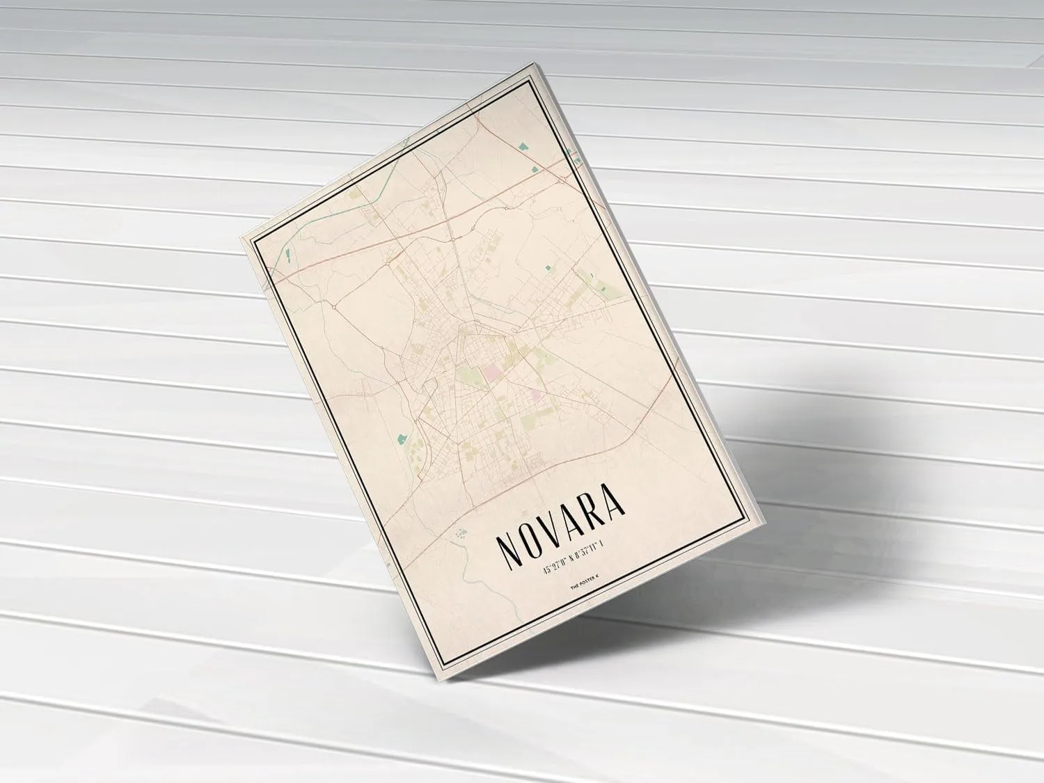 Modern Poster Print of Novara | 8x12 12x18 16x24 20x30 24x36 Unframed Wall Art | Minimalist City Traveler Gift | Home Office Decor