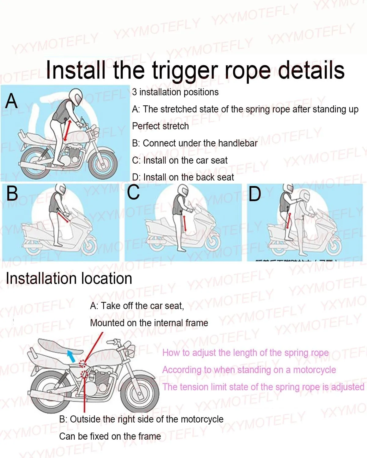 Motorcycle Airbag Vest Wearable Air Bag, Lightweight, Adjustable, Equestrian Or Horse, Sports Vest Reusable