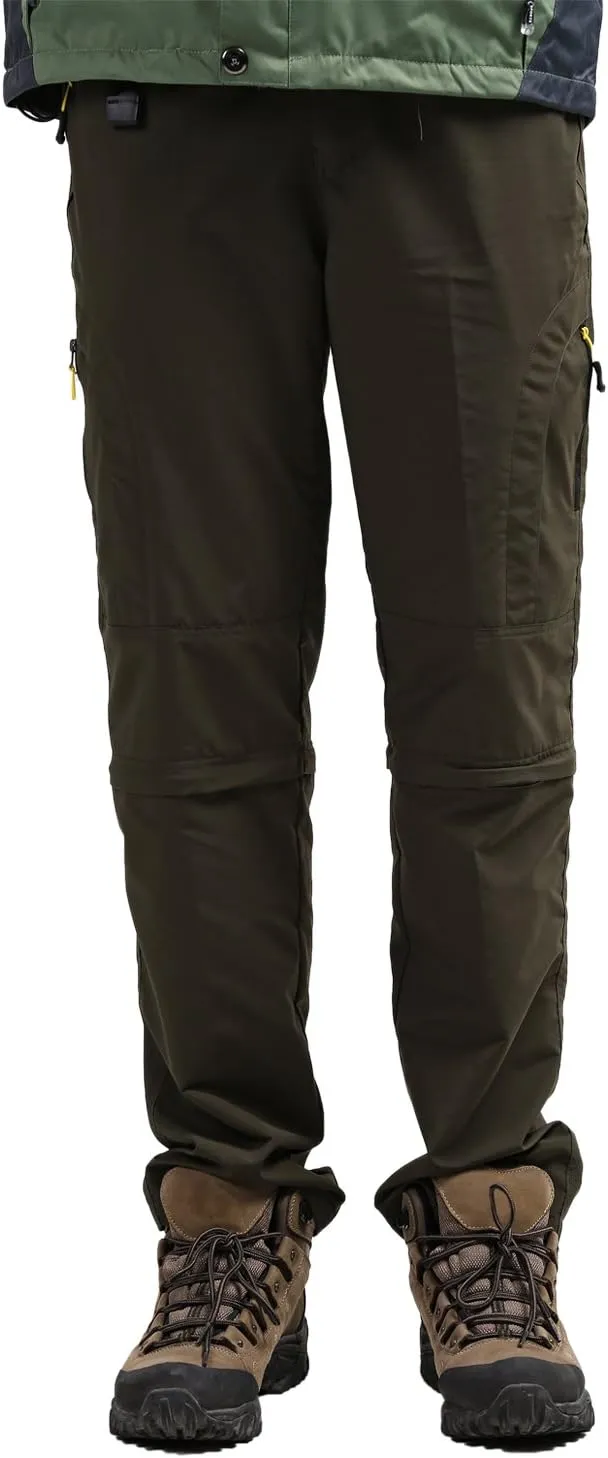 Mr.Stream Men's Hiking Breathable Quick Drying Outdoor Sports Convertible Pants