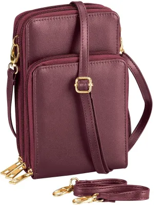 Multi-Compartment Cellphone Purse with Touch Screen