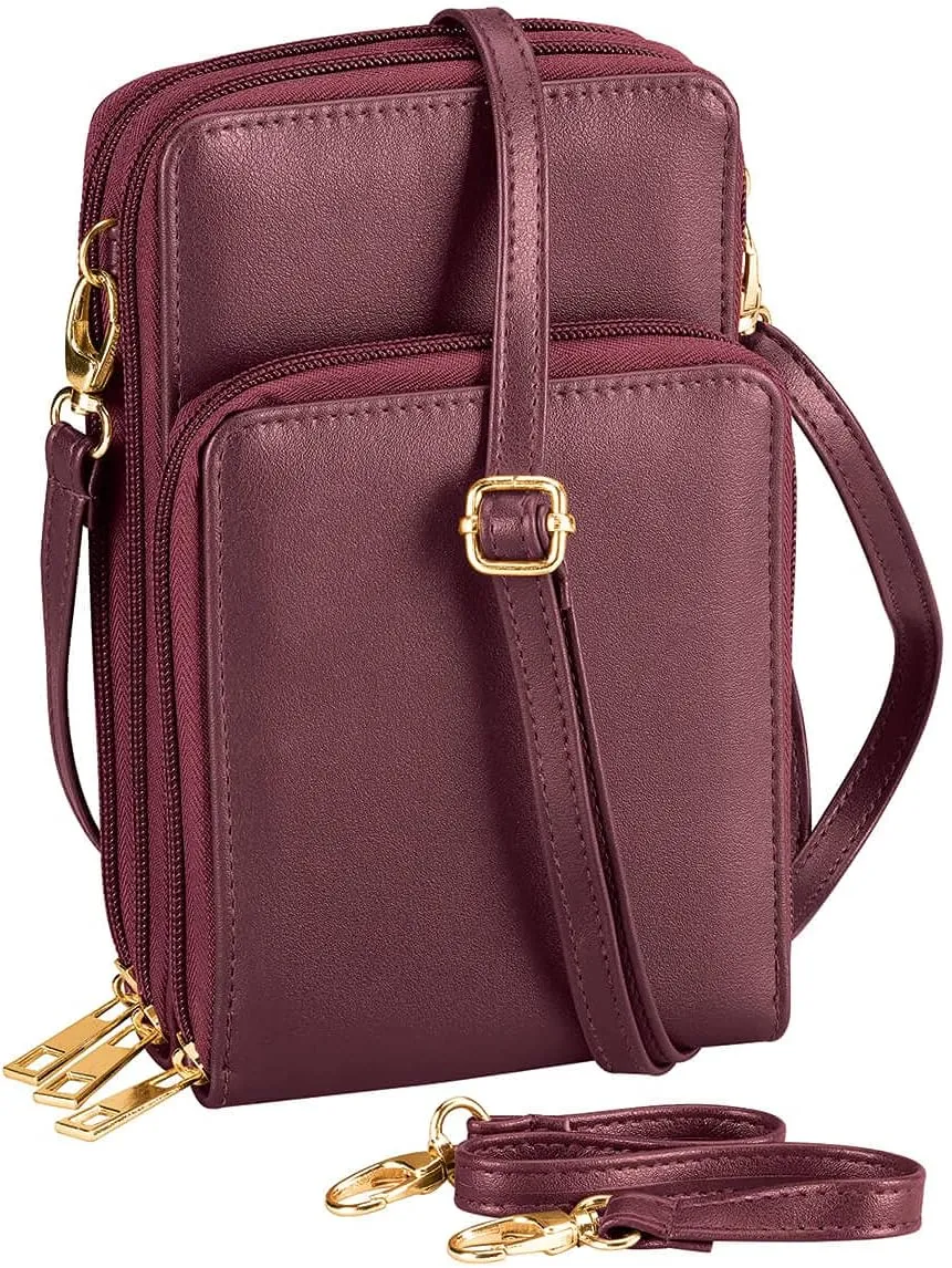 Multi-Compartment Cellphone Purse with Touch Screen