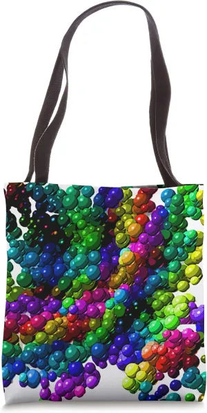 MULTICOLORED BALLS - HUNDREDS OF CARTOON SPHERES ART Tote Bag