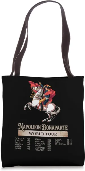 Napoleon Bonaparte World Tour French Military Leader History Tote Bag