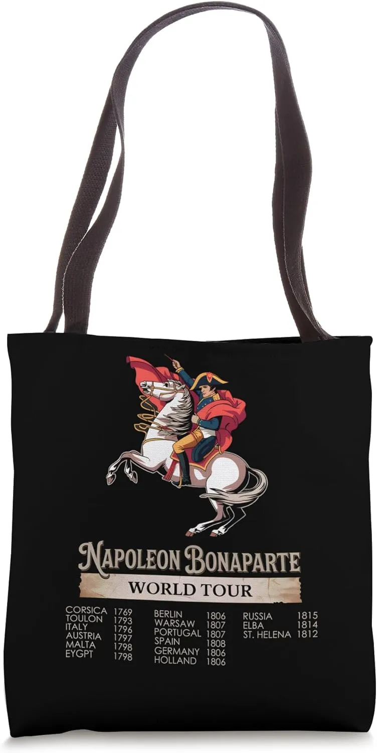 Napoleon Bonaparte World Tour French Military Leader History Tote Bag