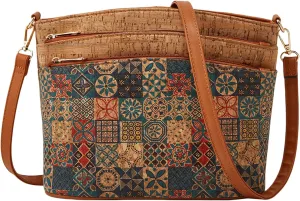 Natural cork shoulder bag handbag vintage crossbody shoulder bag