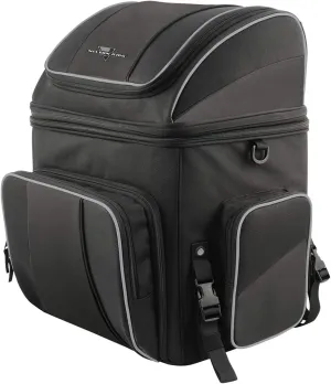 Nelson Rigg Route 1 Destination Backrest/Sissy Bar Rack Bag; Fits Harley Davidson, Indian, Yamaha & Suzuki Motorcycles