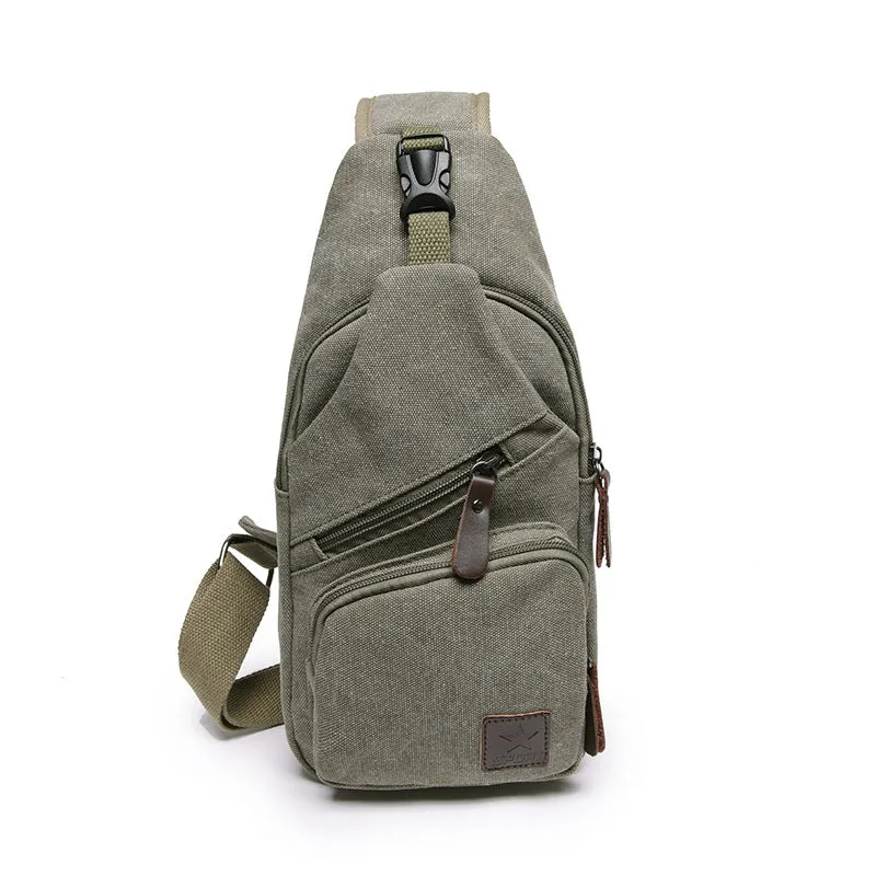 new Leisure Canvas chest bag men skew bag tide fashion bag backpack student sports bag