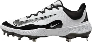 Nike Alpha Huarache Elite 4 Low Baseball Cleats (FD2745-110, White/Black) Size 15