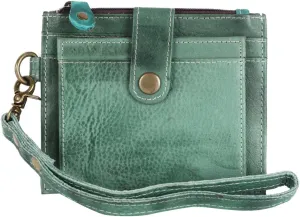Nmbgm133D Wallet Vintage Handmade Genuine Cowhide Leather Women Bag Western Handbag Purse, Size: 4in (H) X 5in (W)