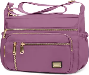 NPBAG Crossbody Bag for Women, Shoulder Purse Handbag Messenger Bag, Trendy Pocketbooks, Waterproof and Multi-Pockets