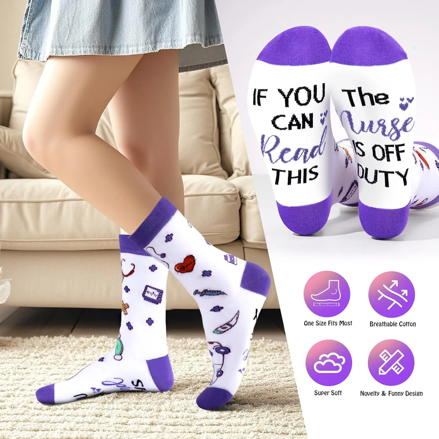 Nurse Gifts for Women, Nurse Appreciation Gifts, Nurses Week Gift, Graduation Christmas Birthday Gift for Nurses Female New Nursing Student Practitioner Gifting with Canvas Bag Tumbler Socks Keychain