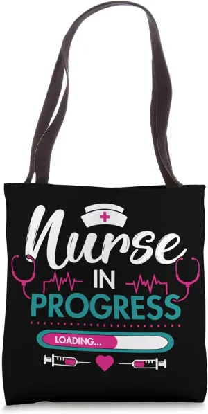 Nurse In Progress Funny Nursing Student Future Nurse Tote Bag