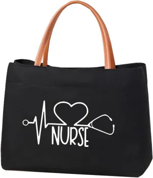Nurse Tote Bag Nurse Gifts RN Nursing Bag for Work, Shopping, Beach, Travel