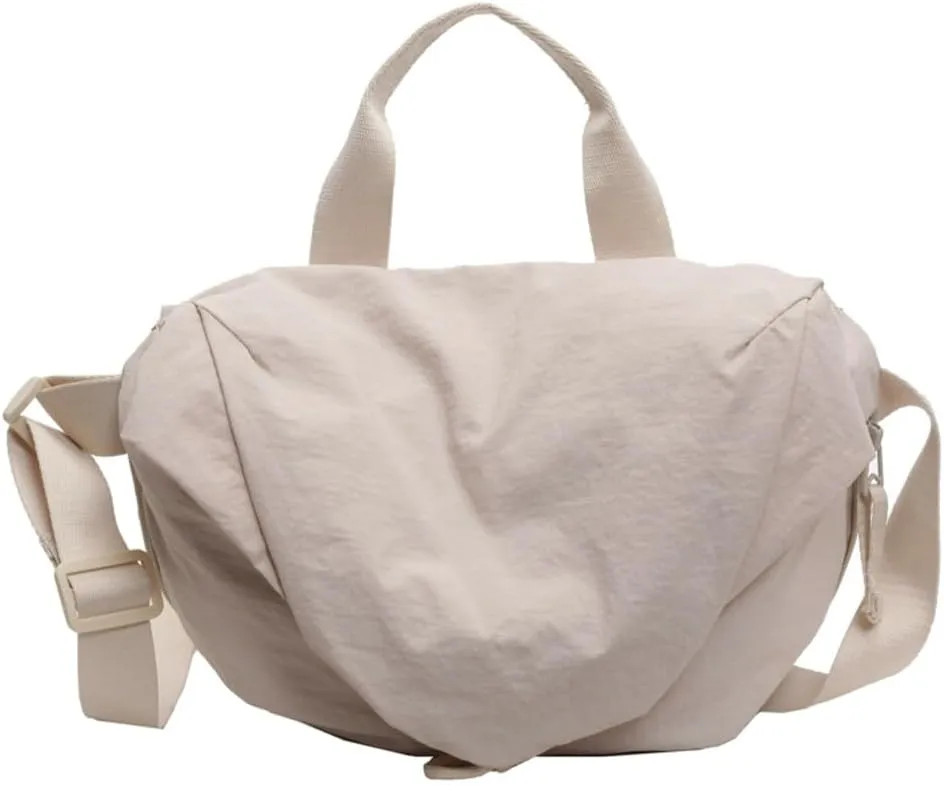 Nylon Crossbody Bags Medium Crescent Handbag Women Shoulder Purse Small Tote 2024