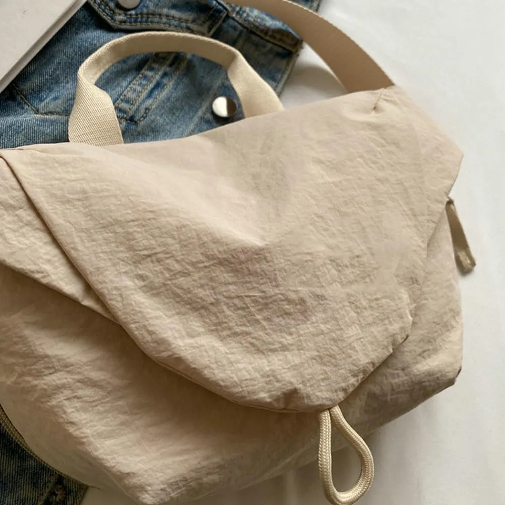 Nylon Crossbody Bags Medium Crescent Handbag Women Shoulder Purse Small Tote 2024