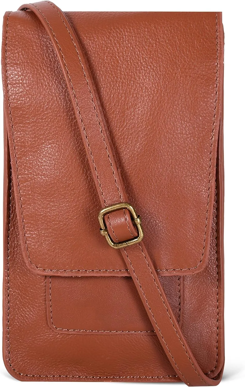 Oak Leathers Small Crossbody Bag For Women - Mini Cell Phone Purse - Crossover Wallet Bag With Adjustable Shoulder Strap