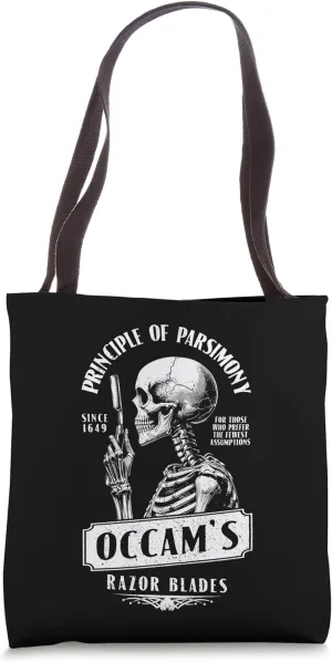 Occam's Razor Blades Funny Philosophy Vintage Shaving Ad Tote Bag