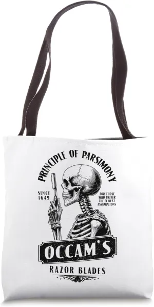 Occam's Razor Blades Funny Philosophy Vintage Shaving Ad Tote Bag