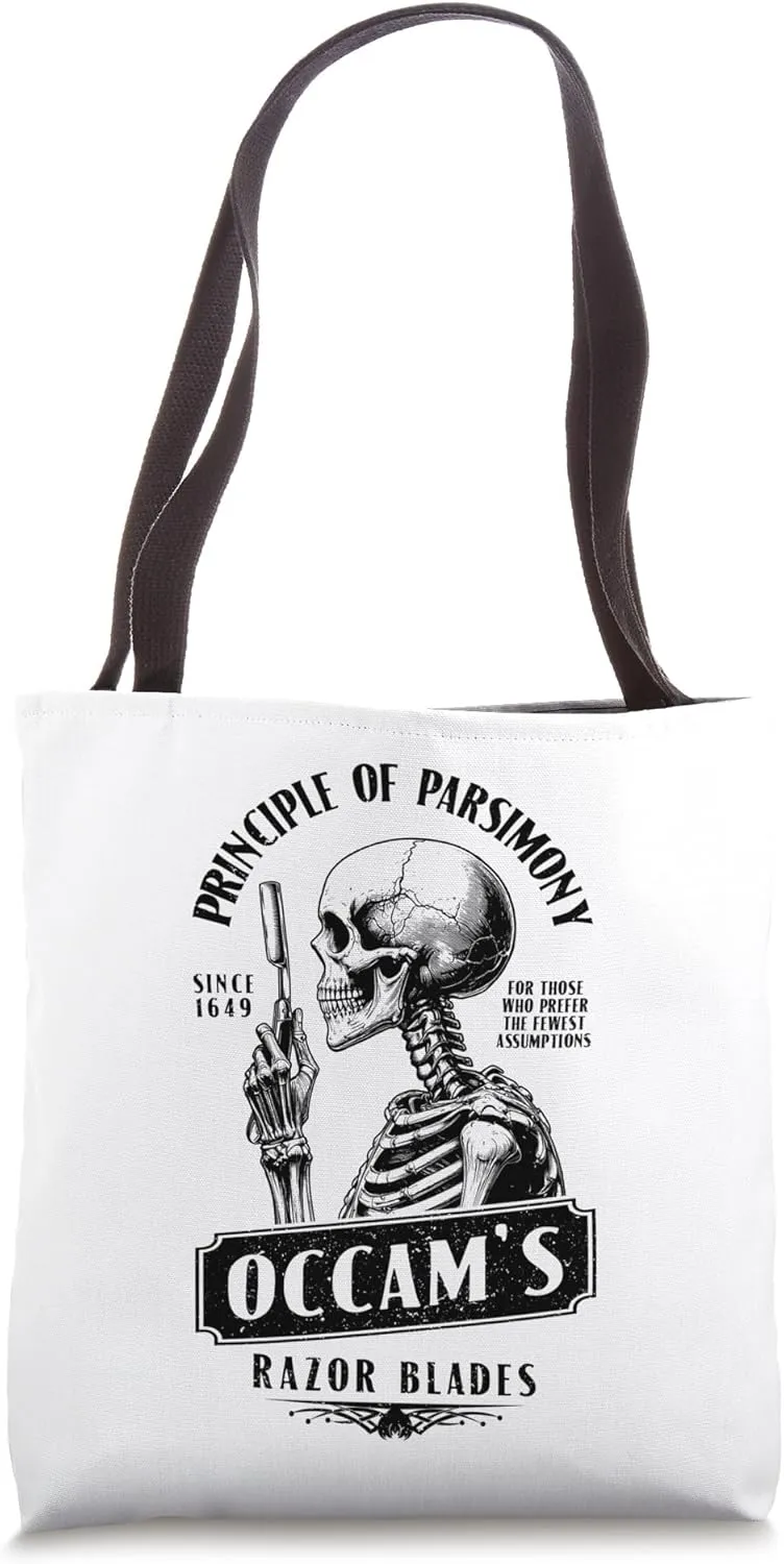 Occam's Razor Blades Funny Philosophy Vintage Shaving Ad Tote Bag