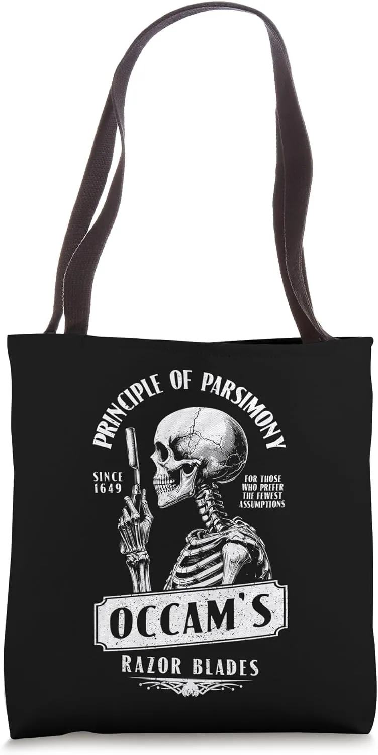 Occam's Razor Blades Funny Philosophy Vintage Shaving Ad Tote Bag