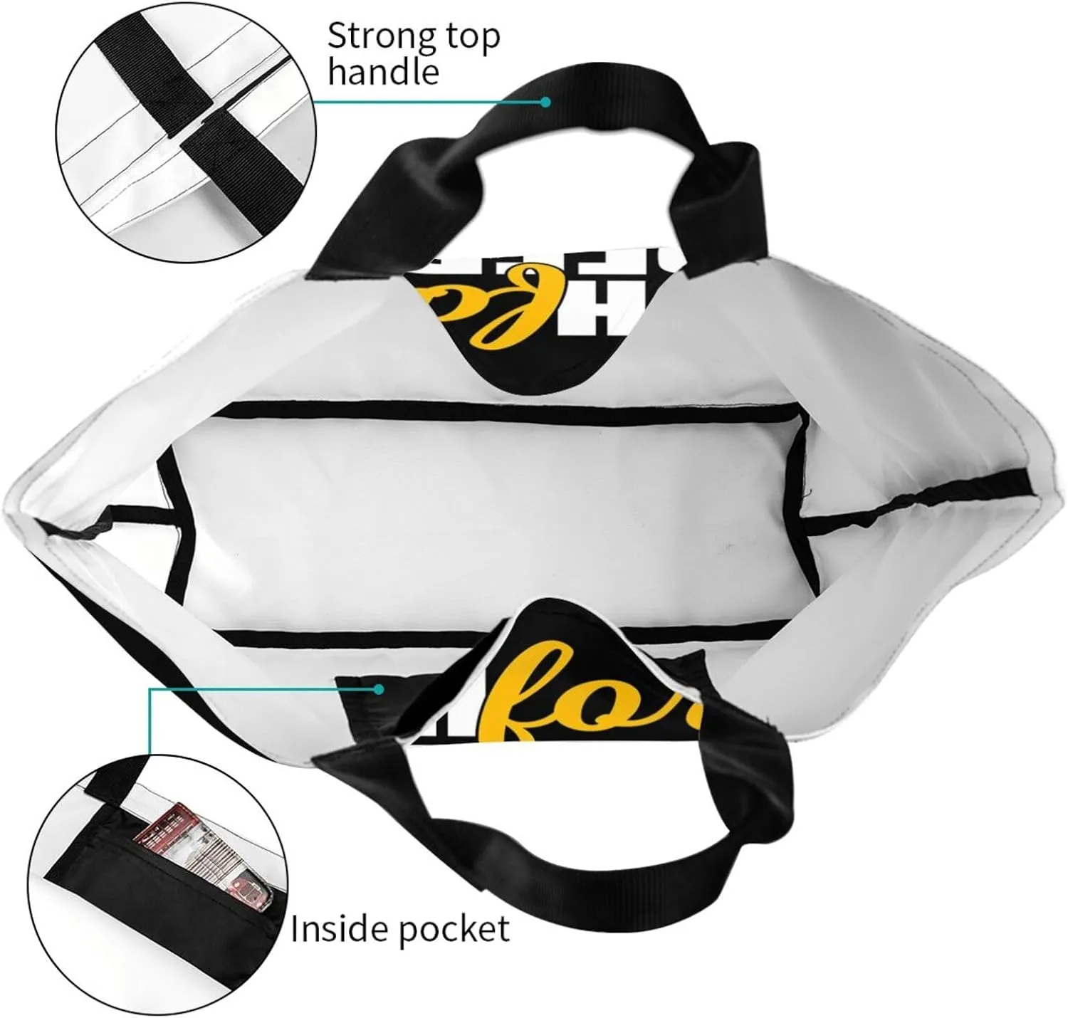 Oh for Peeps Sake Easter Women's Lightweight Canvas Handbag Waterproof Reusable Shopping Bag