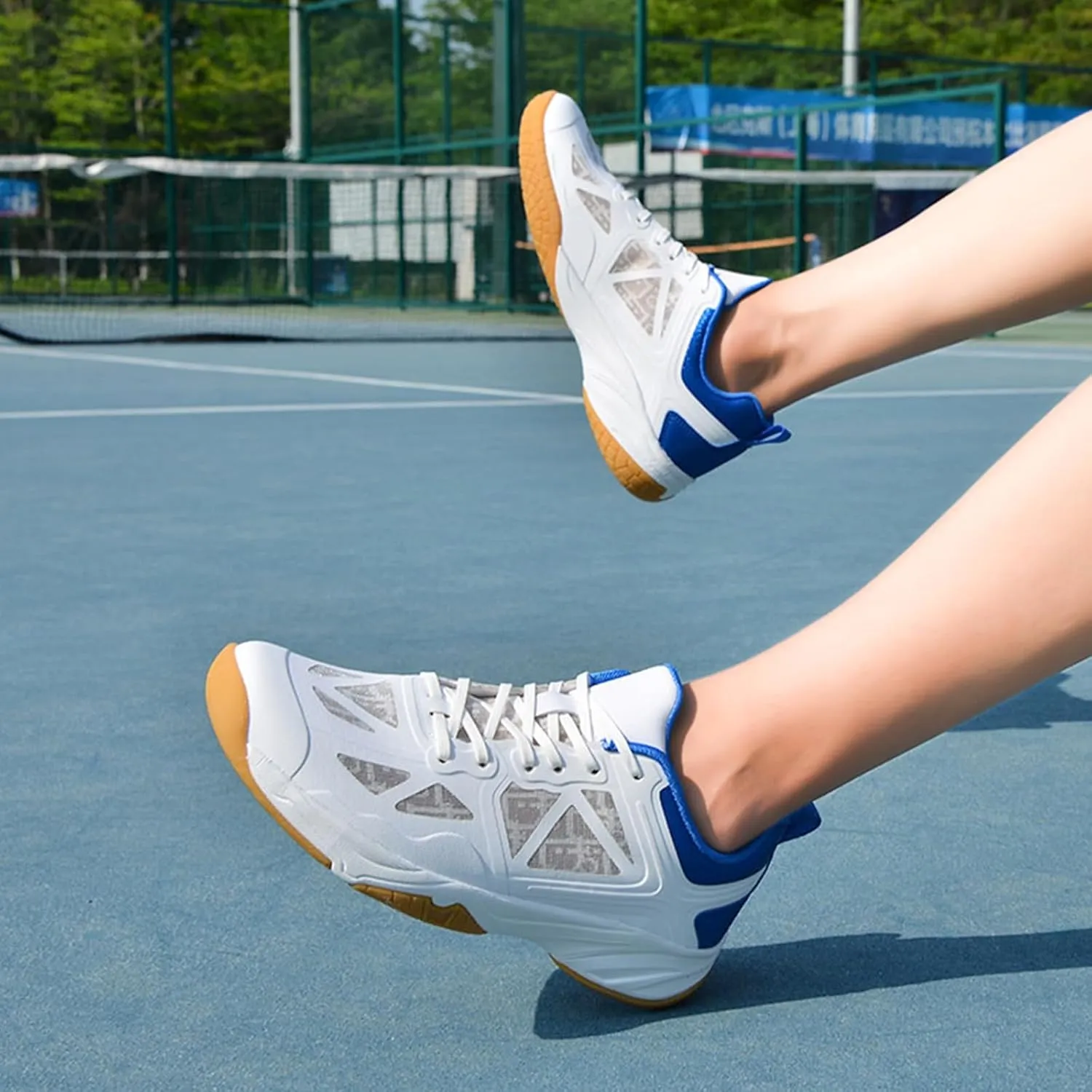 ONAIC Men's Pickleball Shoes Badminton Tennis Shoes Breathable Non-Slip Indoor Court Shoes for Racketball Squash Volleyball Trainers