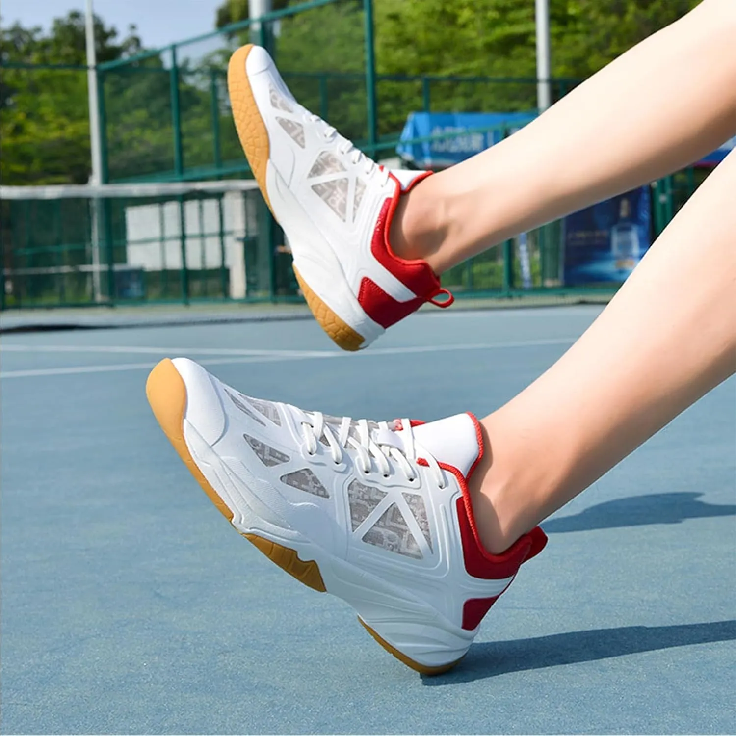 ONAIC Men's Pickleball Shoes Badminton Tennis Shoes Breathable Non-Slip Indoor Court Shoes for Racketball Squash Volleyball Trainers