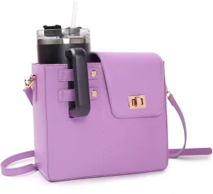 Outdoor Portable Crossbody Water Bottle Bag, Women's Cup Holder Bag Storage, Wallet With Water Bottle Pocket