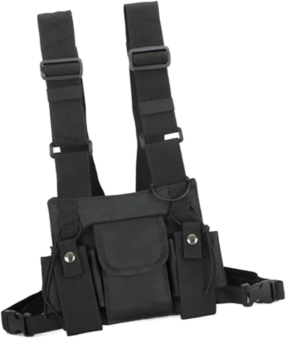 Outdoor Pouch Chest Pack for Sports Camping Hiking and Travel Lightweight Crossbody Bag for Cell Phones Water Bottles and Tools