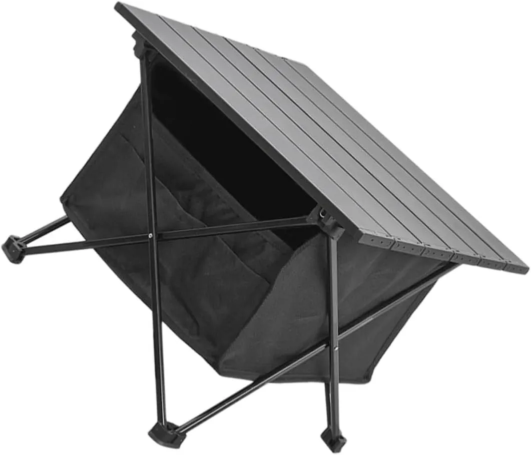 Outdoor Storage Pouch for Tailgating Folding Desk Compact Easy Assemble Camping Barbecue Table