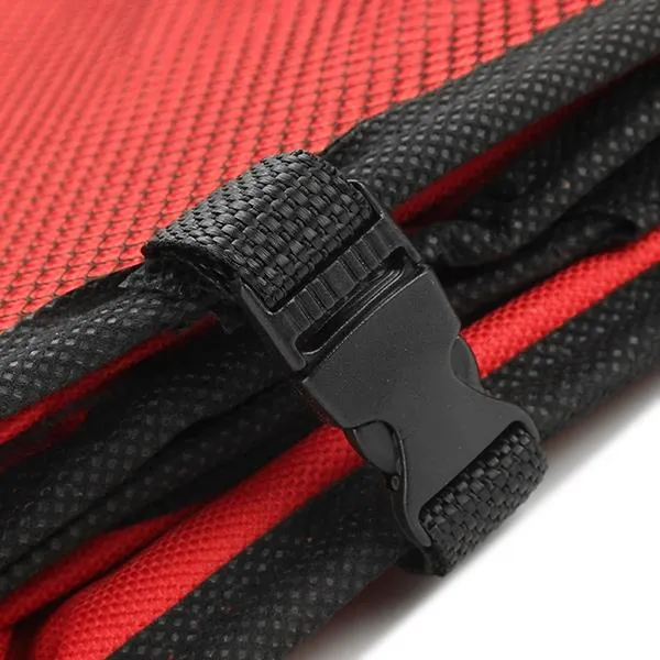 Oxford Cloth Collapsible Car Storage Box Trunk Storage Compartment Red