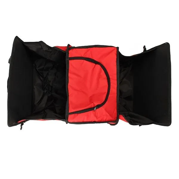 Oxford Cloth Collapsible Car Storage Box Trunk Storage Compartment Red