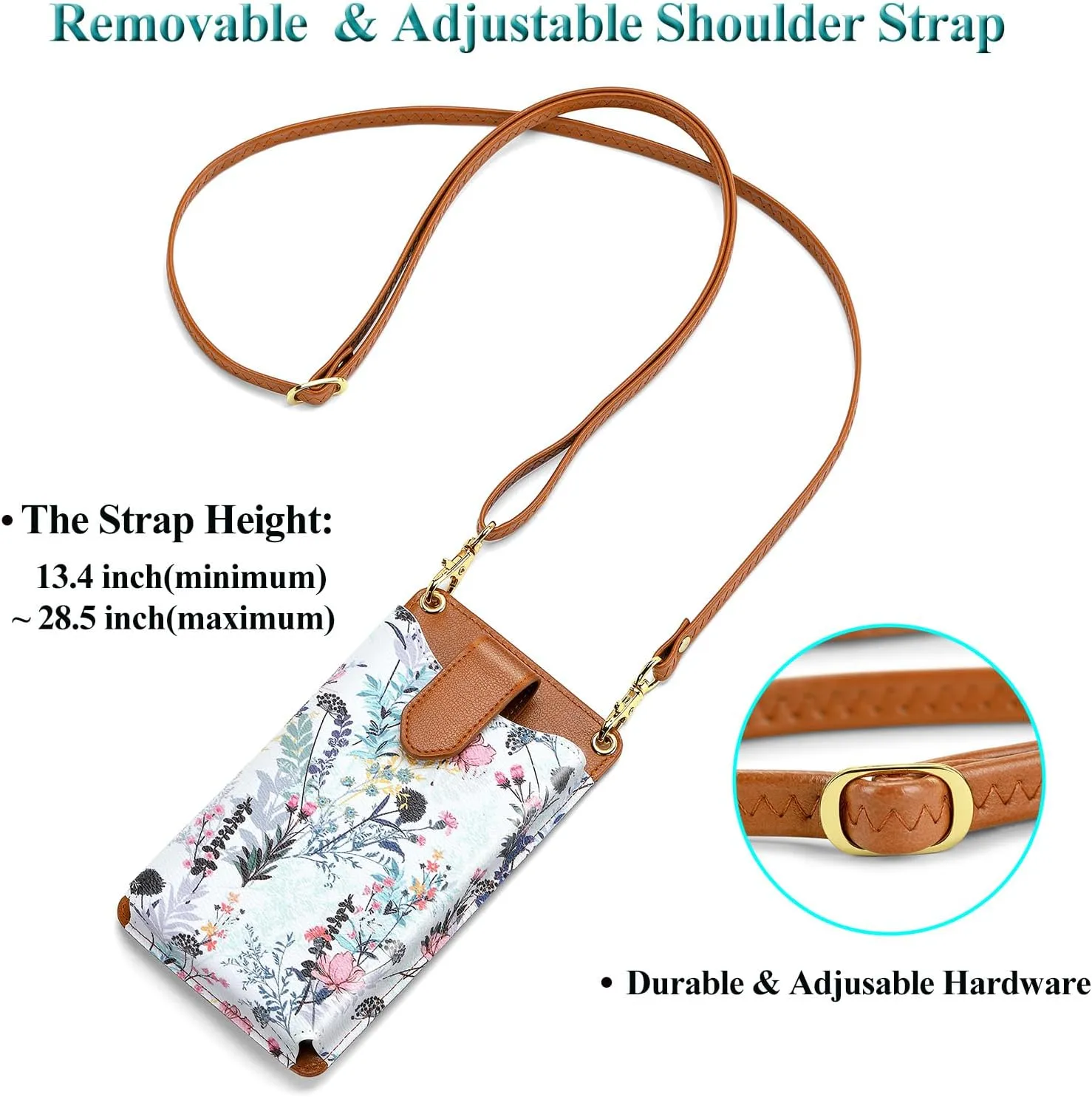 Peacocktion Small Crossbody Cell Phone Purse for Women, Lightweight Mini Small Crossbody Bags for Women with Card Slots